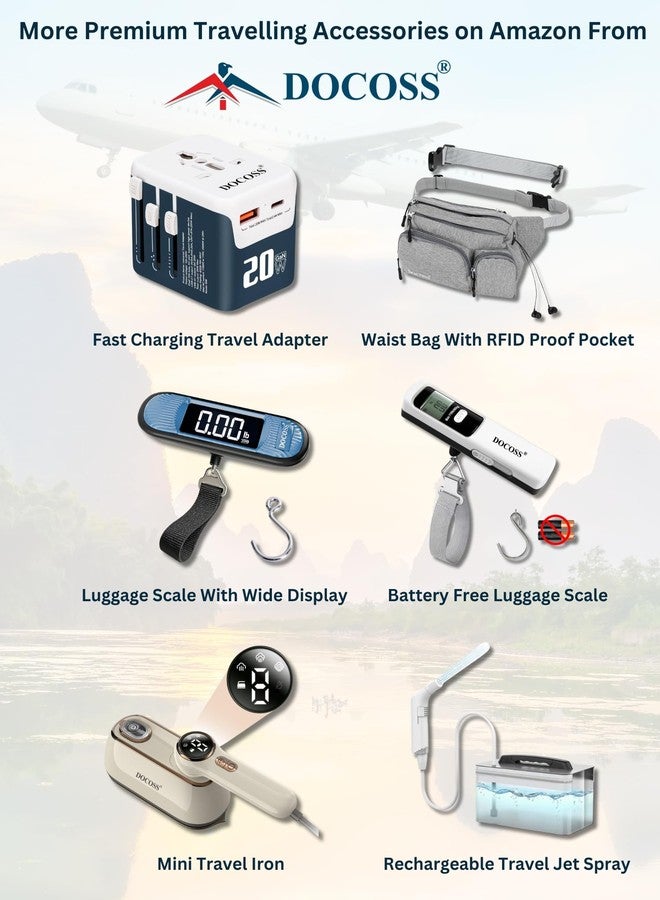 دوكوس مجموعة من قفلين معدنيين من دوكوس، قفل رقمي للحقائب، أقفال صغيرة مكونة من 4 أرقام للأمتعة، أقفال بكلمة مرور مركبة للسفر (أسود، فضي) - Image 3